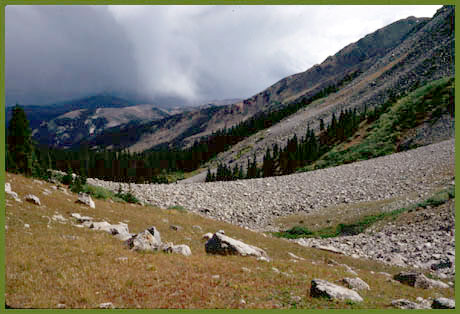 Chalk Creek Pass - Sawatch Range - Colorado - looking north from summit