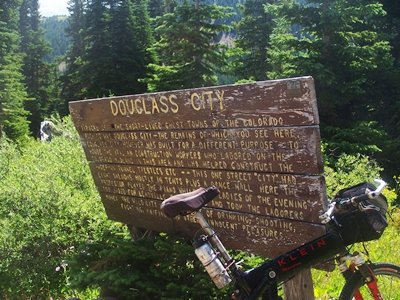 Douglass
                  City, ghost town on east side of Hagerman Pass