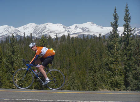 cycling Juniper Pass - Front
                                Range - Colorado