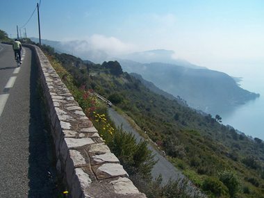 Col d'Eze: approach from
                              Nice