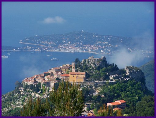 Col d'Eze;
                              approach from Col de Quatre Chemins and
                              Nice