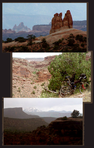 cycling the Kokopelli Trail summit at mile point 88